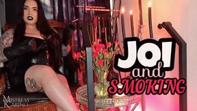 JOI for My Human Ashtray - Femdom POV Smoking | Mistress Karino [MP4 HD]