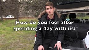 Twink Aaron finally gets to take pissing and bareback gangbang with tattooed fellows