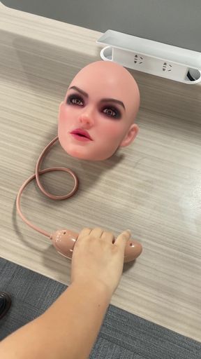 Robot sex doll gets programmed pleasure