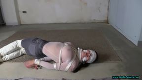 Sarah Roped In White Boots Bondage Porn