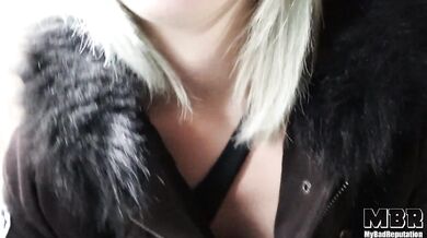 Quick POV standing fuck and blowjob with Argentinean beauty