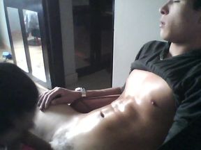 Markus Delicious BJ in Between His Legs