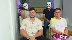 4 big cocks, a mysterious gloryhole and a very tigh pussied babe: meet ammy redhead