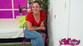 4 big cocks, a mysterious gloryhole and a very tigh pussied babe: meet ammy redhead