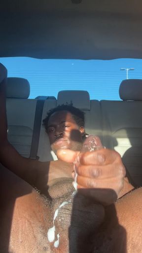 Spectacular moment from "Naked Inside The Hot Ass Car Jerkin Off &amp; Fingering Myself While I Make A Nutty Sticky Mess"