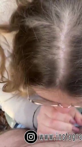 Epic moment from &quot;German Teen 18yo first BLOWJOB OUTDOOR&quot;