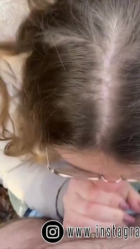 Epic moment from &quot;German Teen 18yo first BLOWJOB OUTDOOR&quot;