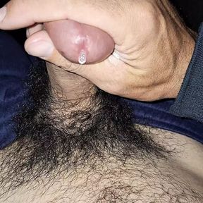 5min of precum and cum dripping before big cumshot