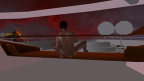 Animated 3D Gay Porn - Solo Black Man Inserting Toy in Ass Then Torch Masturbation
