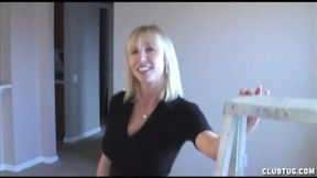 Hot MILF Keri Lynn finds a huge cock to play with