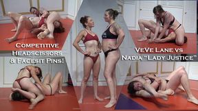 VeVe vs Nadia: Competitive Headscissors & Facesit Pins Match! (June 2024)