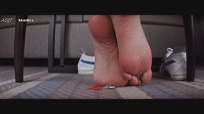 GIGANTIC ASIAN SHOEPLAY! Pt 3! Unaware giantess feet! - MP4