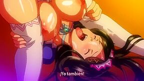 Sie gibt ihm einen Handjob und einen Blowjob, schluckt dann seinen Samen und ejakuliert gleichzeitig in beide Öffnungen.