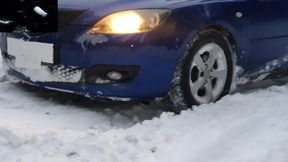 Wheelspin Session in Snow Mazda WMV