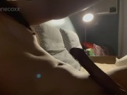 Hot asian shemale best solo play with her throbbing cock — in HD