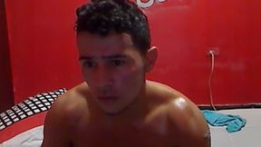 Latino Model Cyrus Plays with a Dildo