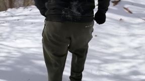 Snow Walk Humiliation: PayNubia Shows Who Owns Him Ballbusting wrestling