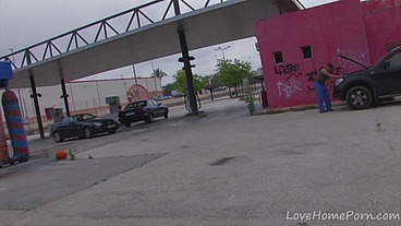 Curvy Brunette Fucked Hard In The Car