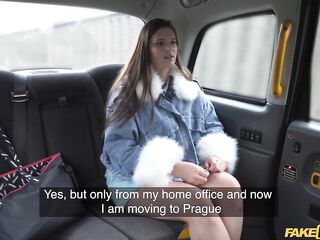 Fake Taxi - All Natural twenty Year Old Charming Curvy Brunette hair with Large BAZOOKAS and Large BUTT