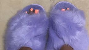 Fluffy slippers