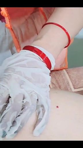 Chubby Body Netu the Gorgeous Indian BBW Enjoyed Hot and Sexy Massage While Dirty Talking in Hindi Audio