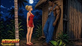 Jealous Wife Had Crazy Sex in the Jungle. Wife Publicly Sucks a Big Black Cock and Fucks