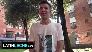 Latin leche: amateur latino twinks antu burghos & benjamin porter film a pov sextape with fingering, gagging, and dirty talk in spanish