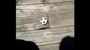 Foot Soccer With Nude Nylon Stockings 1