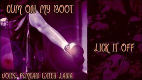 AUDIO ONLY - Cum on my boot lick it off