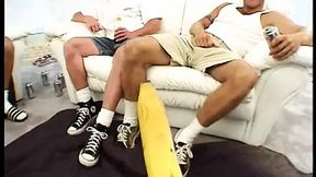 Black cock&#x1F346; gets deep throat serviced by petite brunette tramp as part of wild sex party