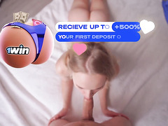 MariMoore's perfect pink honeypot gets creampied by a thick manmeat in doggystyle pov, with cum inside her pussy and a firm missionary fuck.