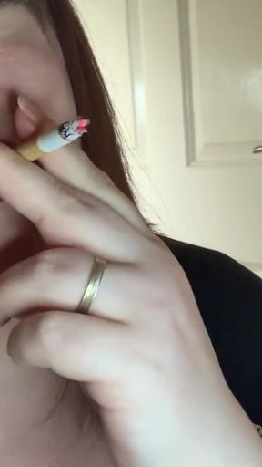 Spectacular moment from &quot;Mistress Tina Smokes A Cigarette With Snap Inhales - Fetish&quot;