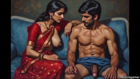 Indian 18 year old neighbour girl was alone as her neighbour uncle goes and starts having rough sex with teen girl