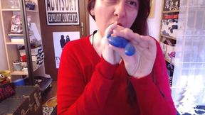 A big blue balloon gives me an orgasm over and over again wanna see how?