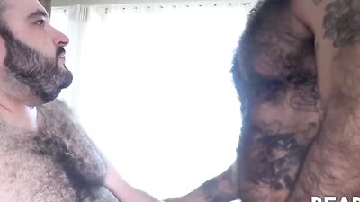 Atlas Grant and his bear bud are fucking inside  the motel rom