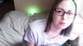 Kinky talk step sister asks to cum for her