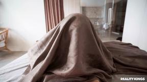 ”Sexy ginger longs for attention & she gets it by a huge dick in P-O-V”