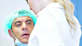 Big ass nurse with perky boobs pussyfucked by dentist