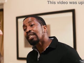 Hawt latin wench visits a her lovers stepson t get his large ebony shlong