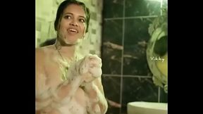 Indian stepmother in the bathroom sex