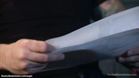 ”Bound teen gets ass fucking & facial”