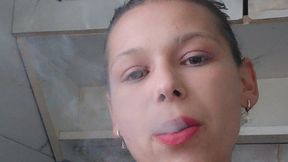 Natural Pink Lipstick & Two Slim Cigarettes