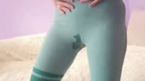 Pissed and took a shower in yoga pants and