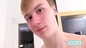 Horny Boy Liam Strokes His Throbbing Dick And Cums After Showering! 10 Min
