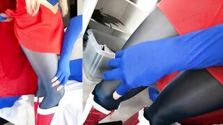 Gabi Gold Supergirl fuck with stockings