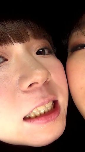 Himari Ogawa and Mio Shinozaki Cover You in Saliva with Their Plump Tongues