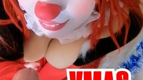 Merry Titmas! Clowngirl Gives Santa a POV Titjob & Blowjob
