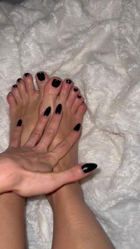 Foot creaming ritual