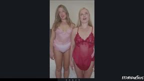 Brianna Olivia and Lottie Lalay’s First Online Training Session (Certified Banger)