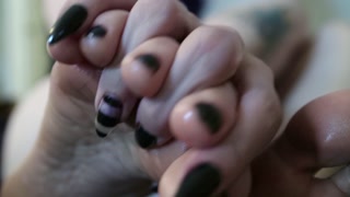 Sweaty Hiking Wrinkly Soles- Closeups